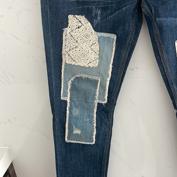 Free people patch/distressed Jeans - Picture 3 of 10